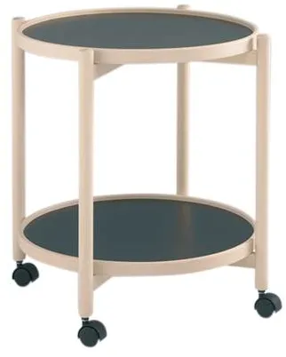 Thomsen Furniture James trolley - beech/melamine - natural beech - Ø50 cm