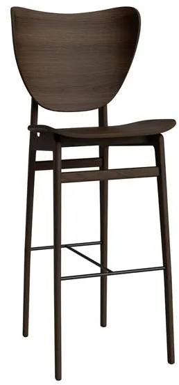 NORR11 Elephant Bar Stool H75 cm Dark Smoked Oak