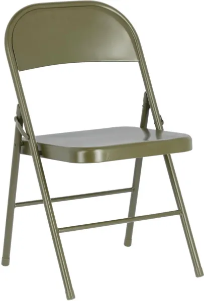 Aidana, Folding chair, green, metal