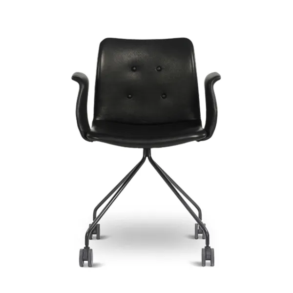 Bent Hansen Primum Office Chair with Armrests and Wheels Black/Black
