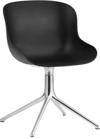 Normann Copenhagen Hyg Swivel Chair Aluminium/Black