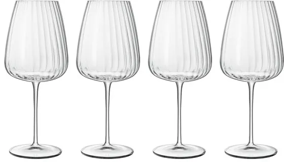 Luigi Bormioli Red Wine Glass Bordeaux Optica 70 cl 4 pcs.