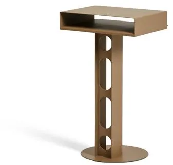 Pedestal Sidekick Side Table Sandstorm