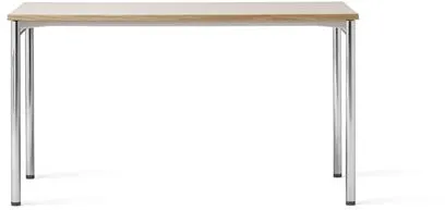 Audo Co Dining Table 140x70 Chrome/Laminate Cream