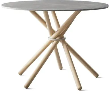 Eberhart Hector 105 Dining Table Light Concrete/Light Oak